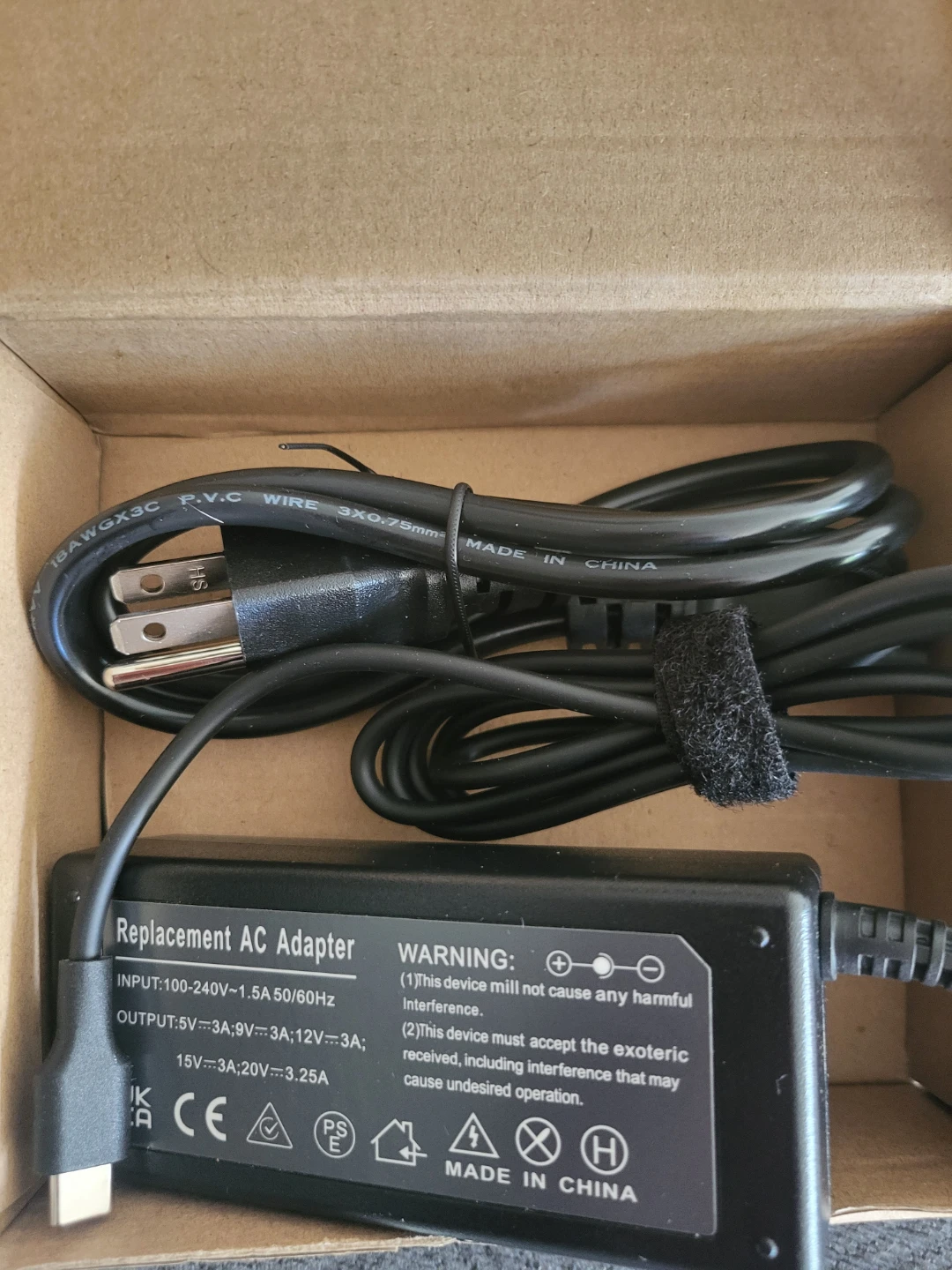 Replacement AC Adapter 5V-20V