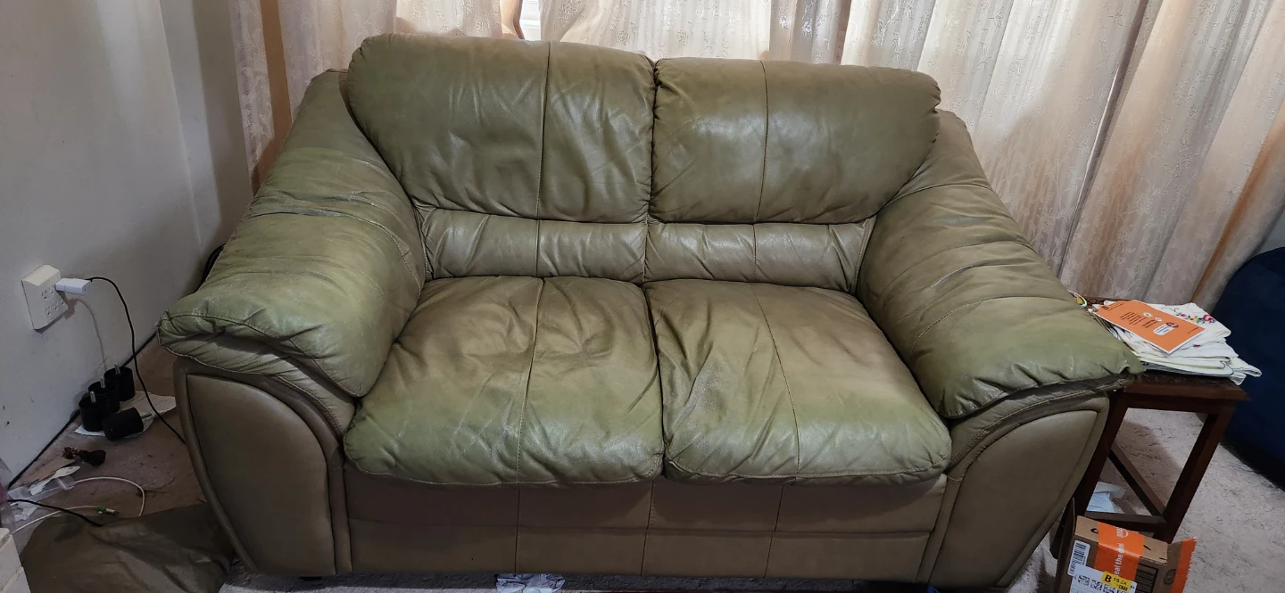Leather Loveseat