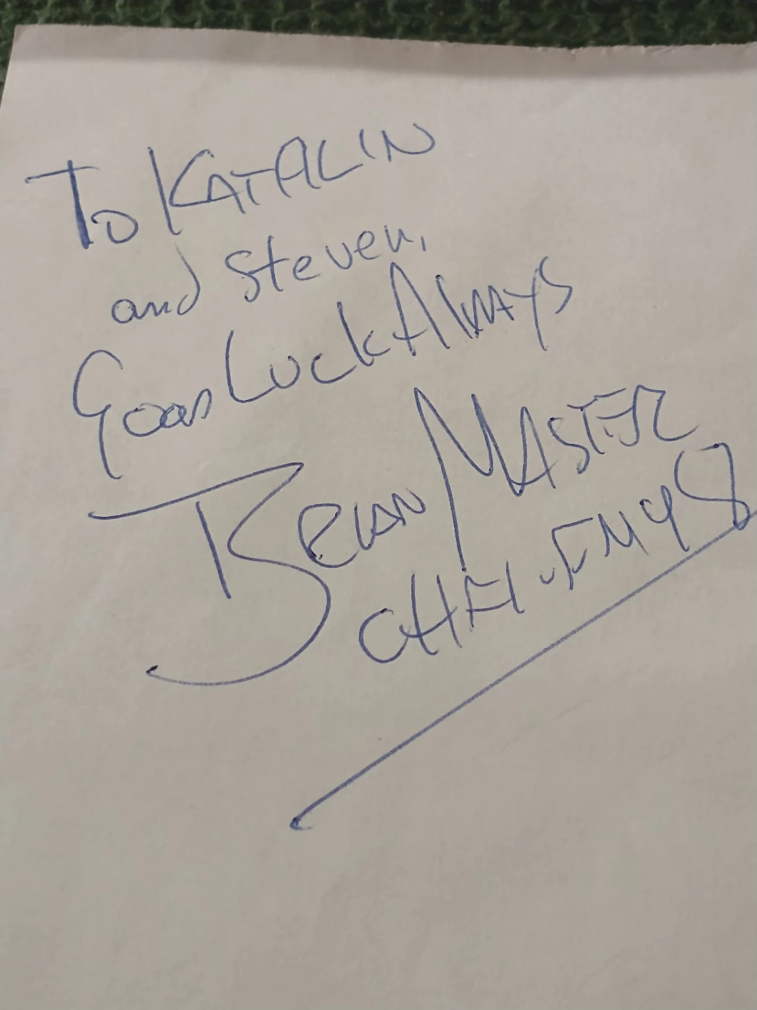 CHFI Radio Host/Personaltity Brian Master Autograph - photo 2