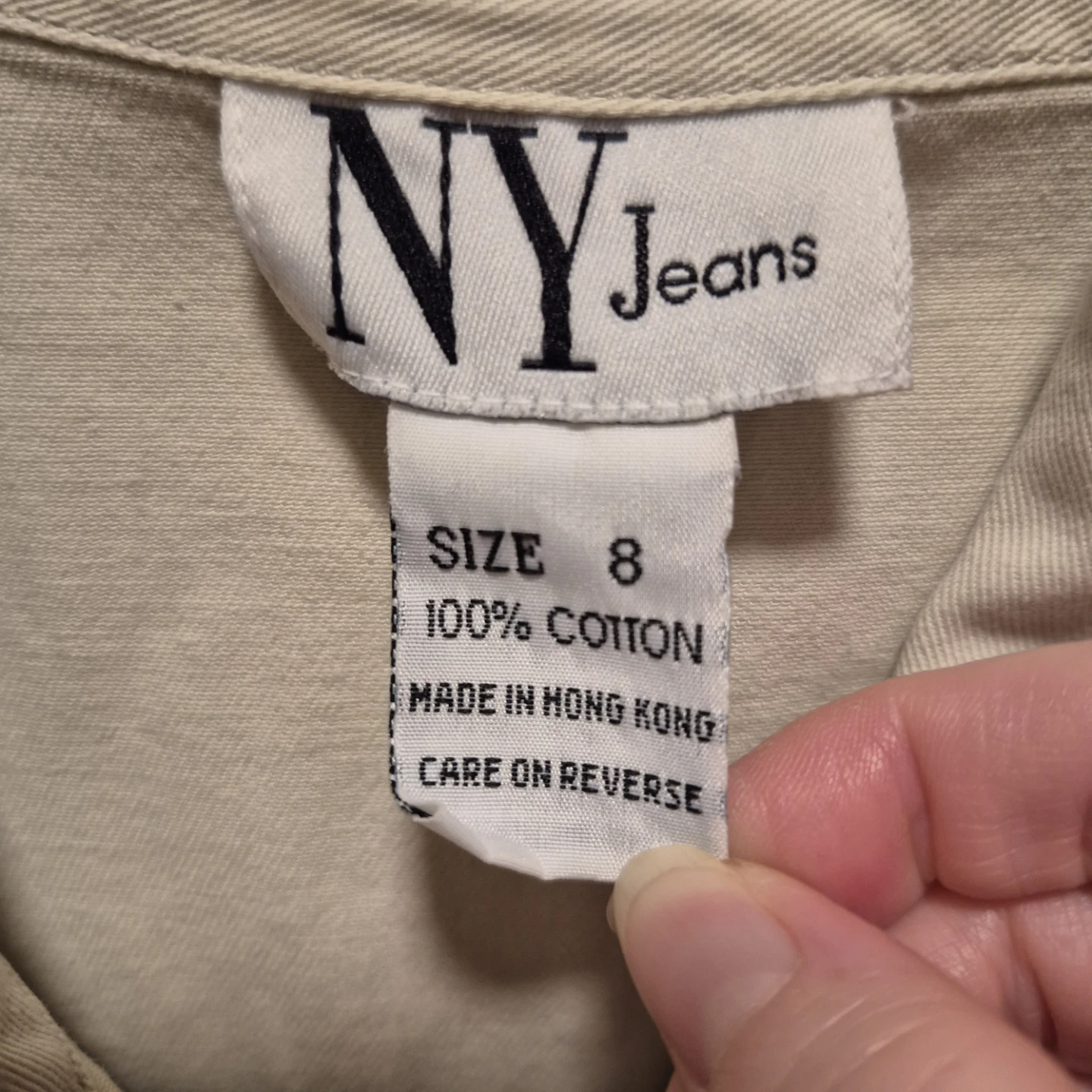 NY Jeans Sleeveless Button-Up Dress Size 8 - photo 2