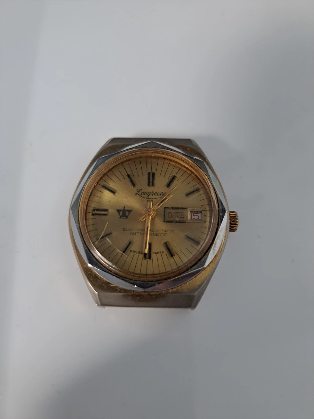 Longreene Gold Tone Watch with Date - photo 2