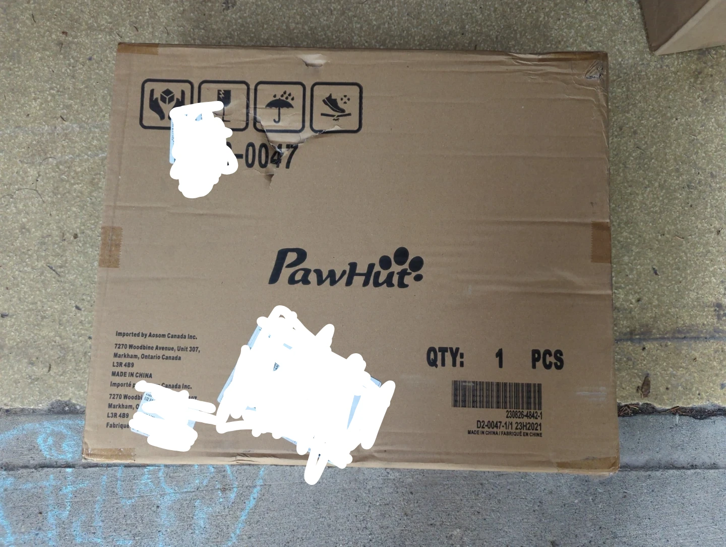 PawHut Wooden Rabbit Hutch