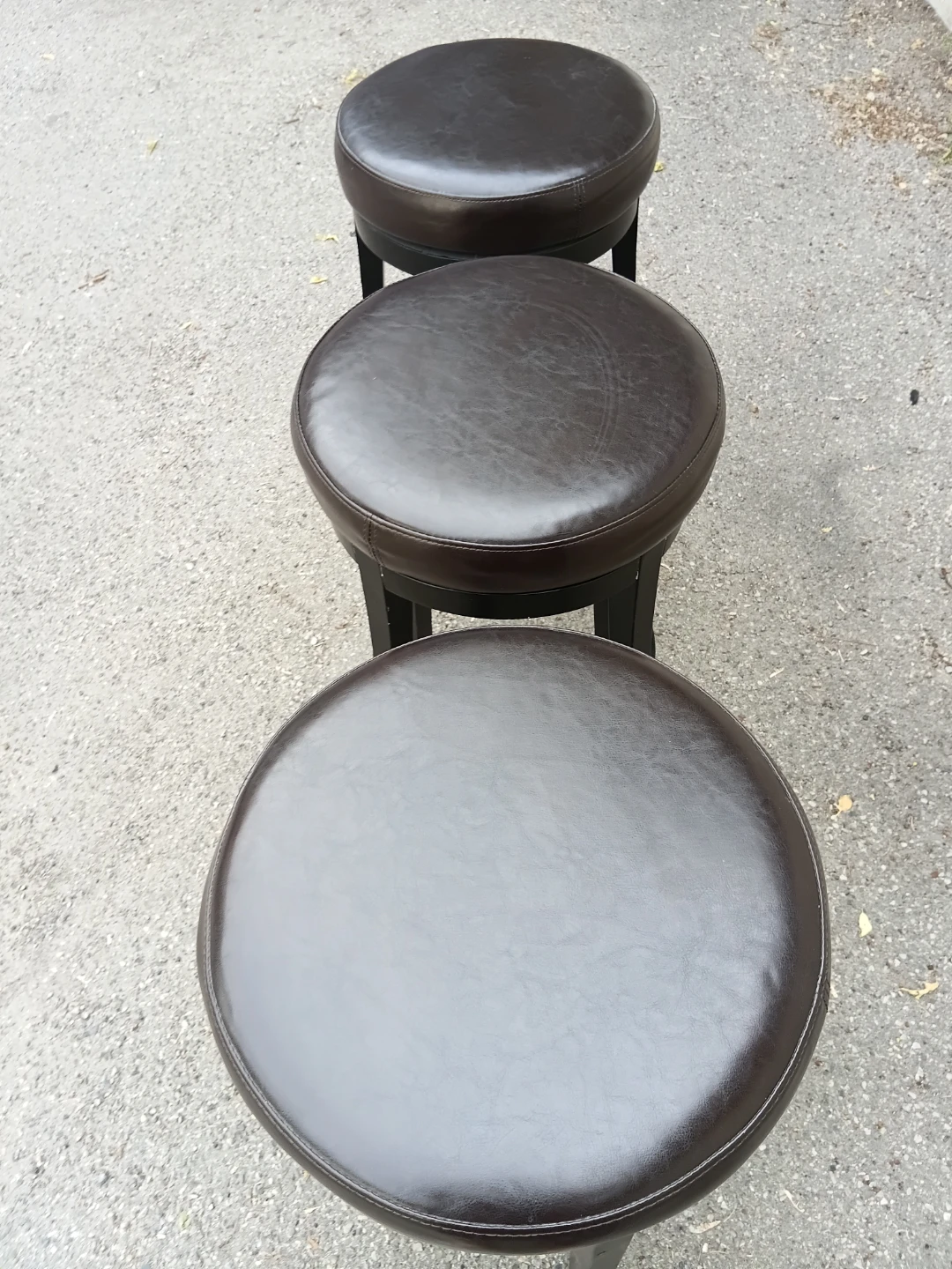 Set of 3 Nordesign Bar Height Swivel Bar Stools - photo 3