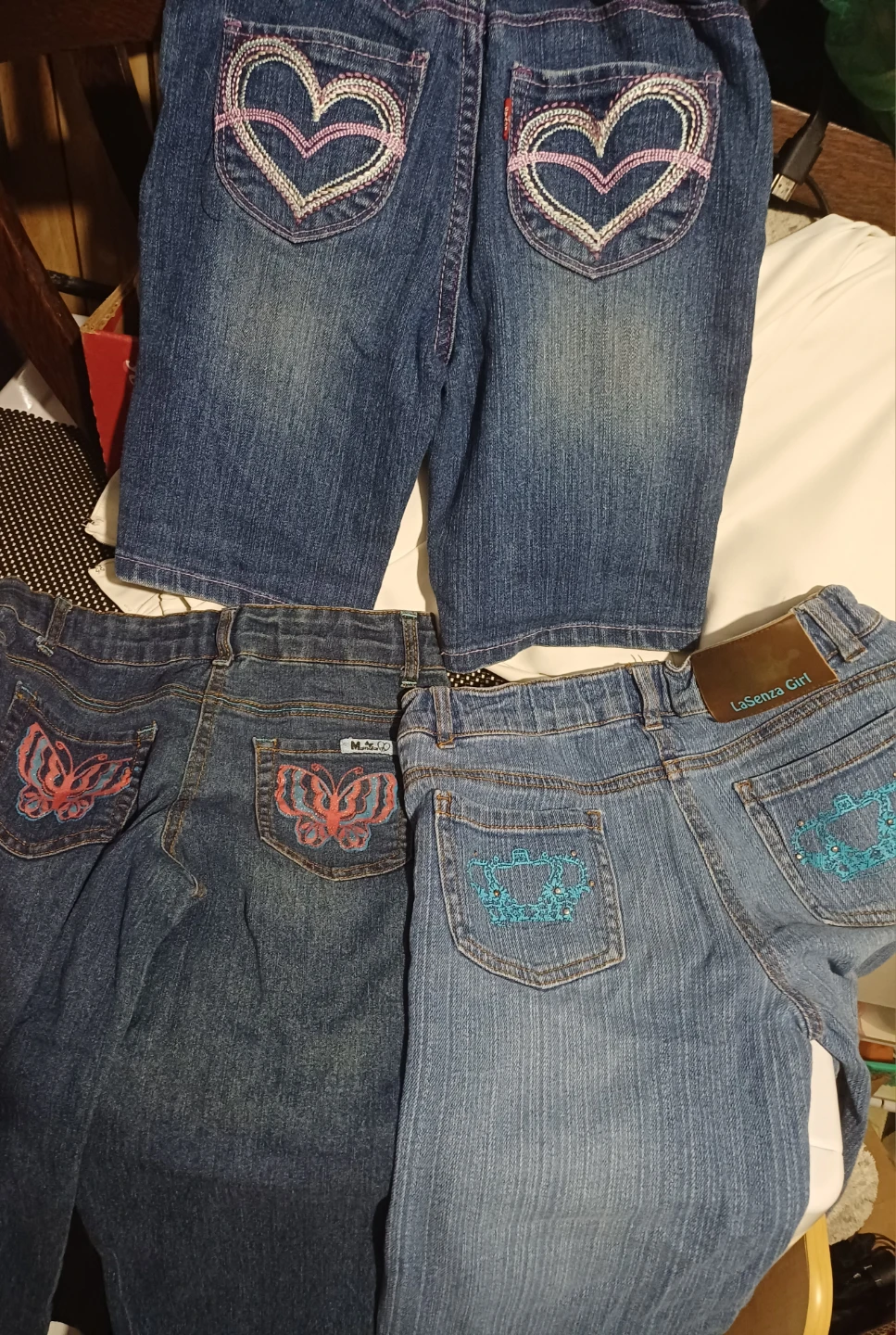 FREE: 3 pair Girl's Jeans- LaSenza, Levi's & Manda
