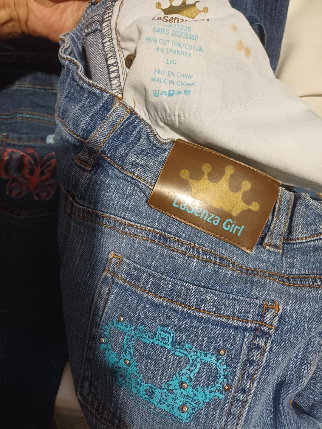 FREE: 3 pair Girl's Jeans- LaSenza, Levi's & Manda - photo 2