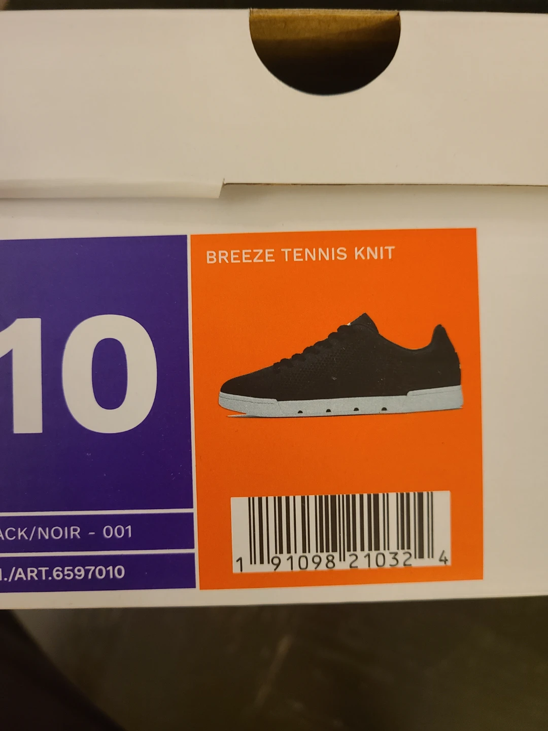 SWMS Breeze Tennis Knit Shoes - Black - Size 10 - photo 4
