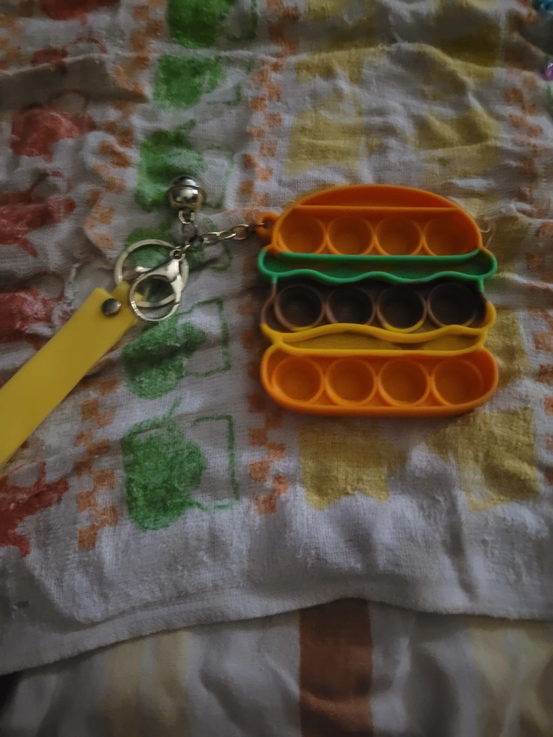 Hamburger fidget pop it toy