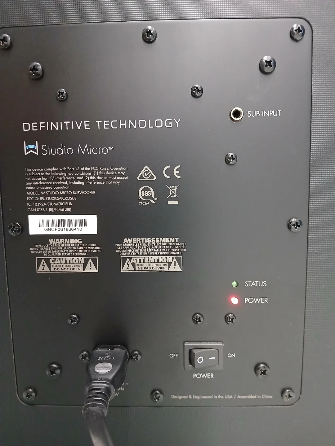 Definitive Technology Studio Subwoofer - photo 3
