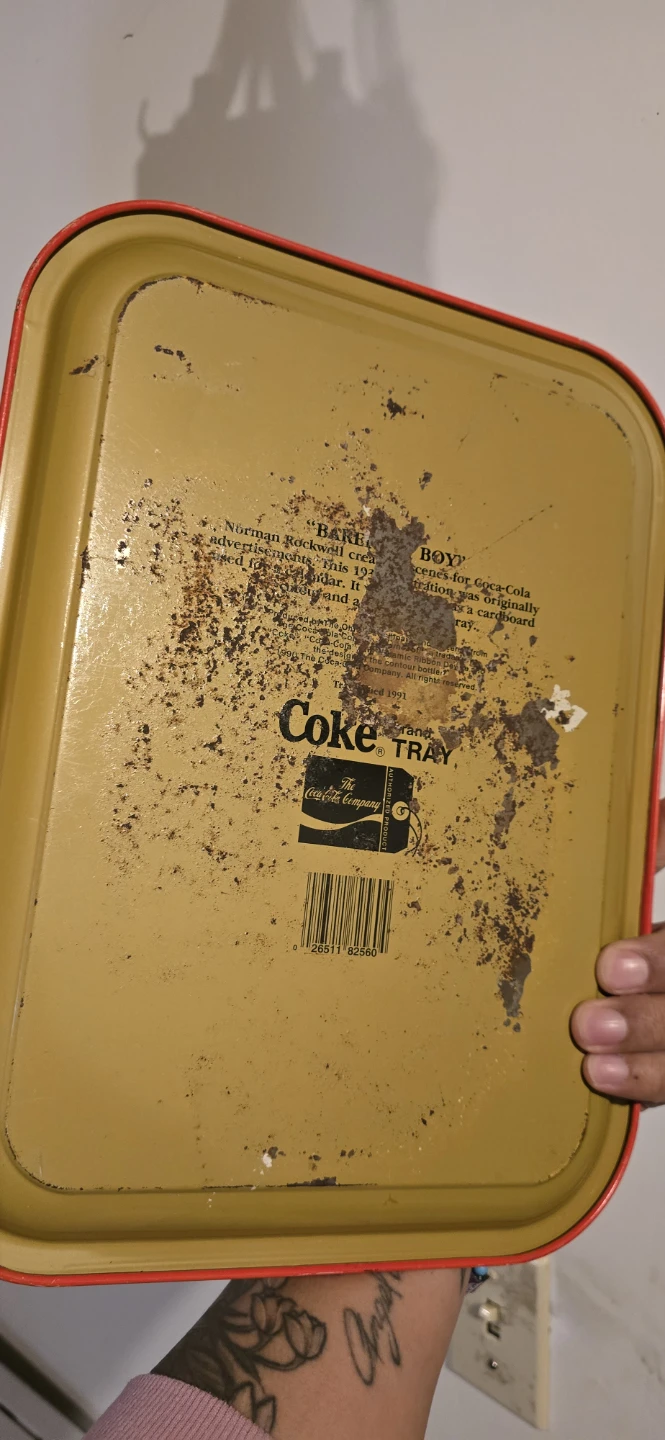 Coca-Cola Norman Rockwell "Barefoot Boy" Serving Tray - photo 2