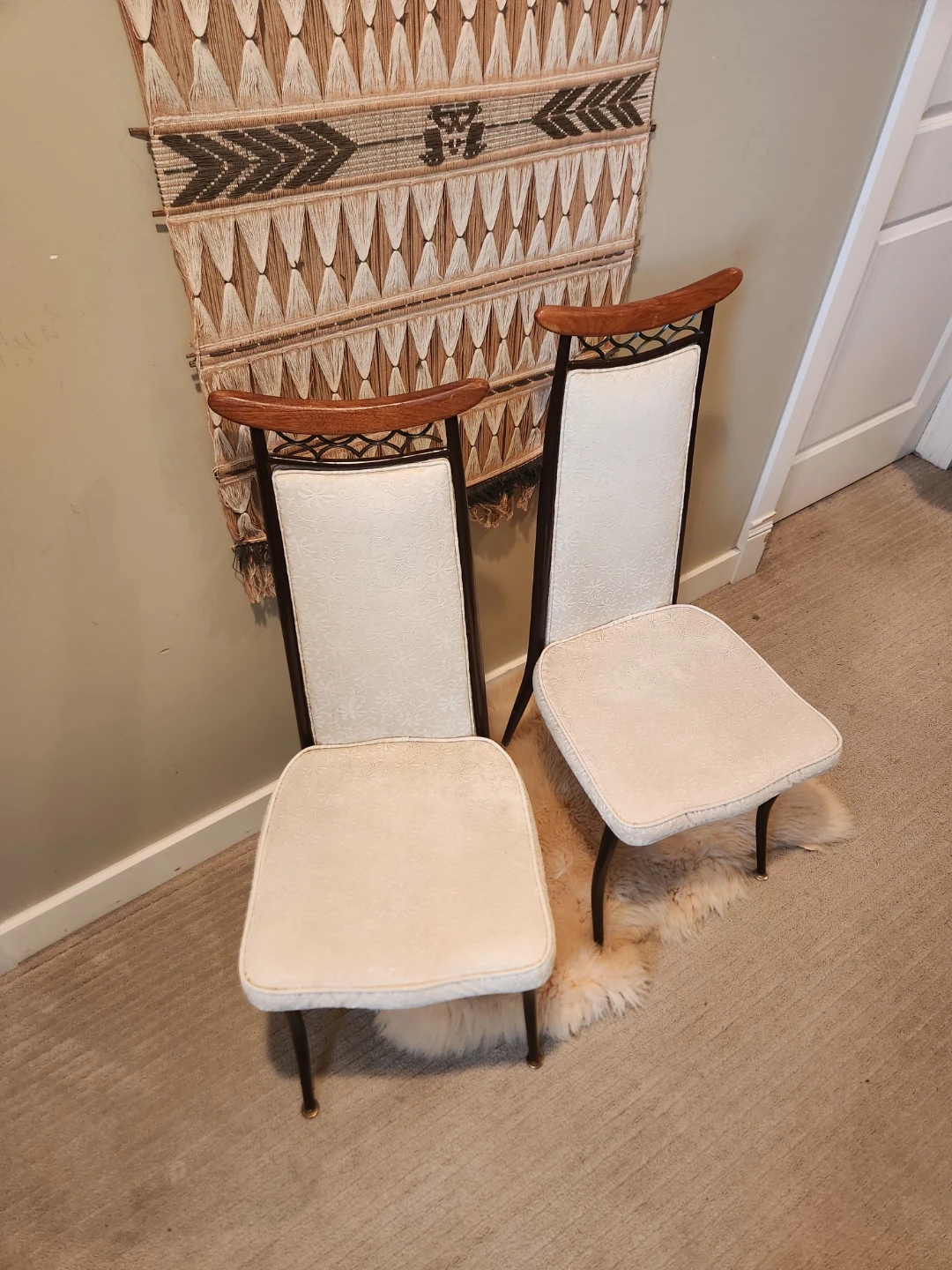 Pair of MID CENTURY Accent OR dining Chairs - photo 3
