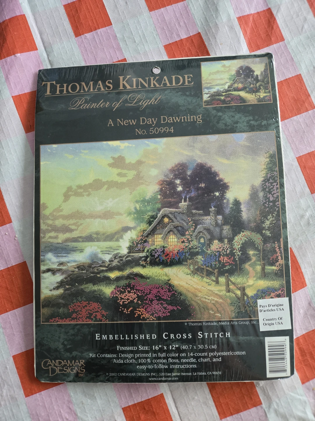 Thomas Kinkade Painter of Light Embellished Cross Stitch