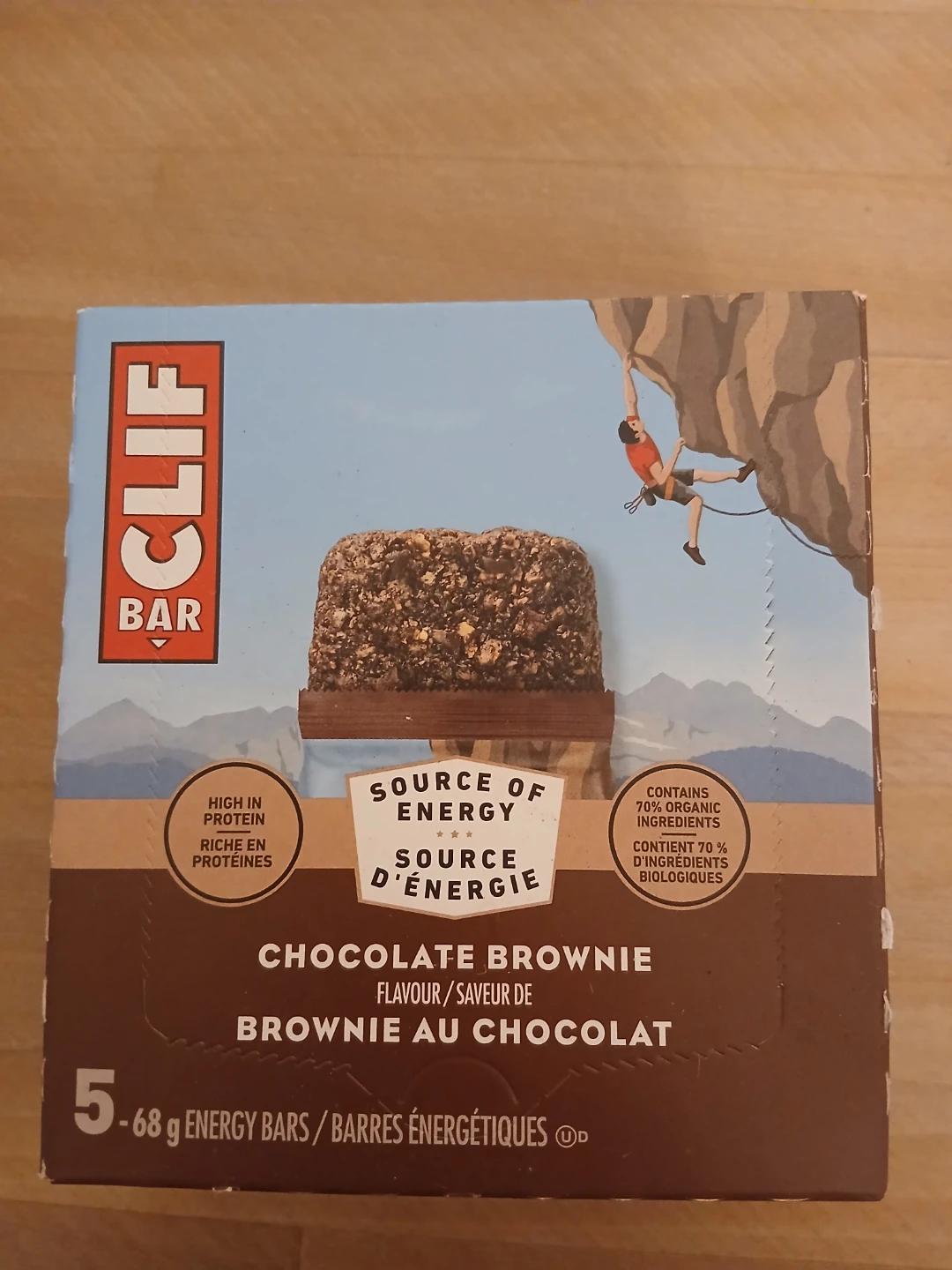 CLIF BAR Chocolate Brownie Energy Bars (5-pack)