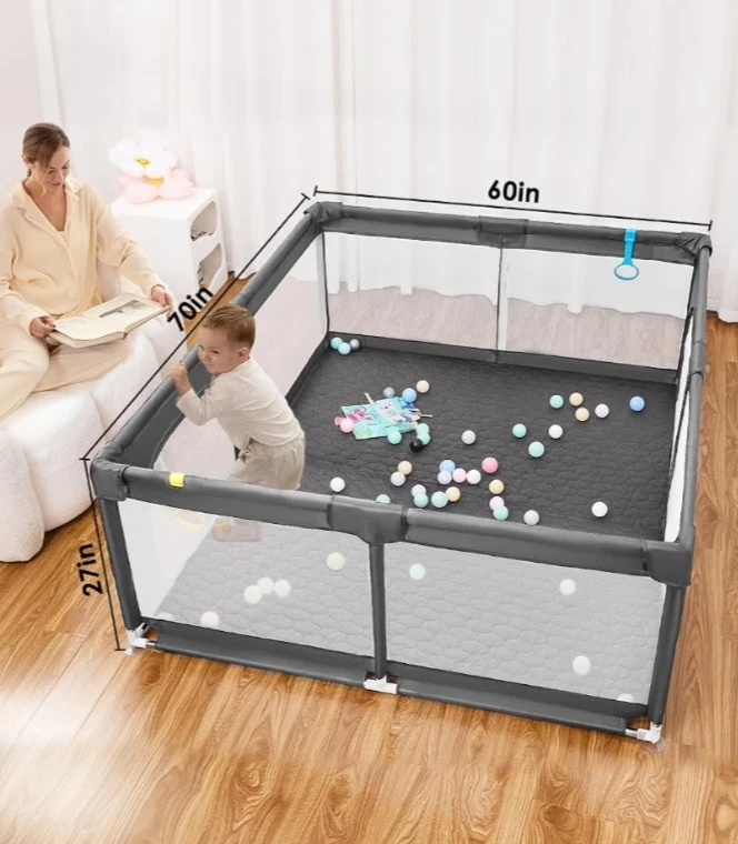 Baby Playpen with Non Removable Mat - photo 2