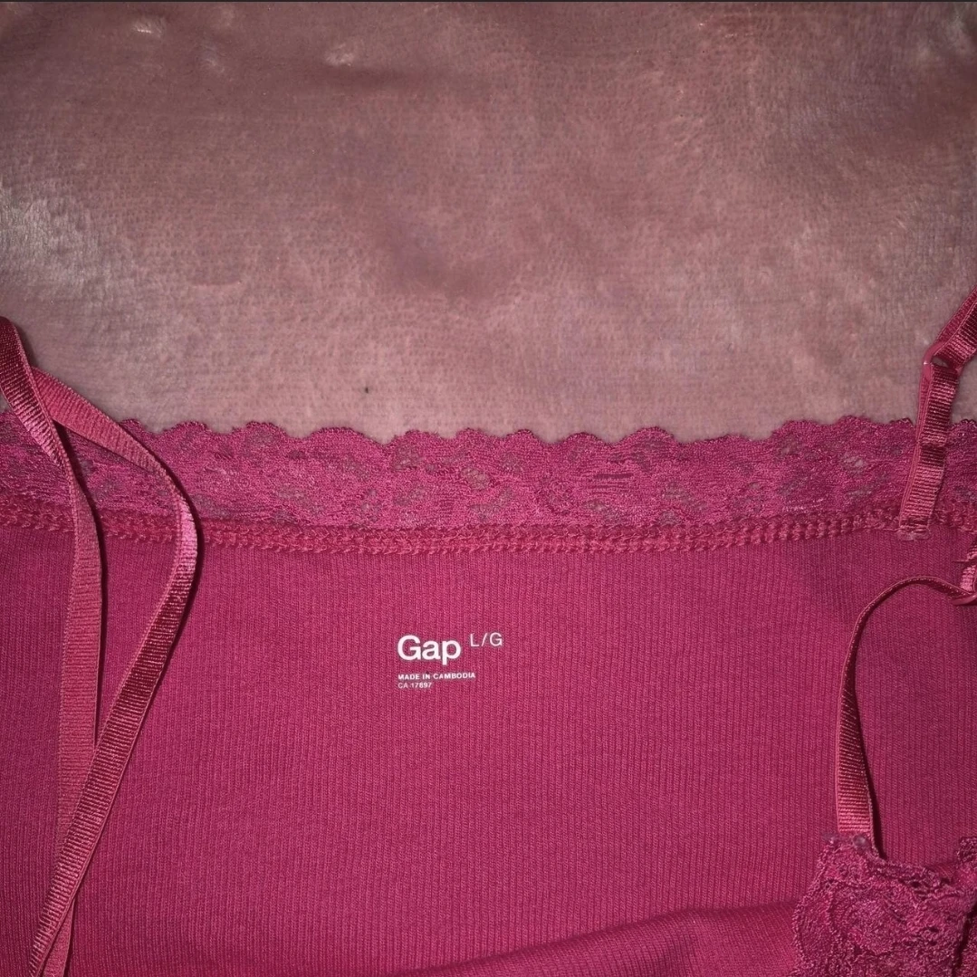 Gap Pink Lace Trim Camisole Top - photo 3