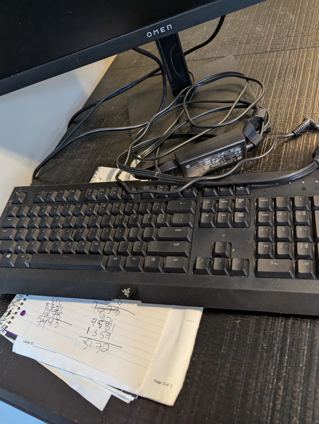 OMEN 27-inch Gaming Monitor + Razer keyboard - photo 2