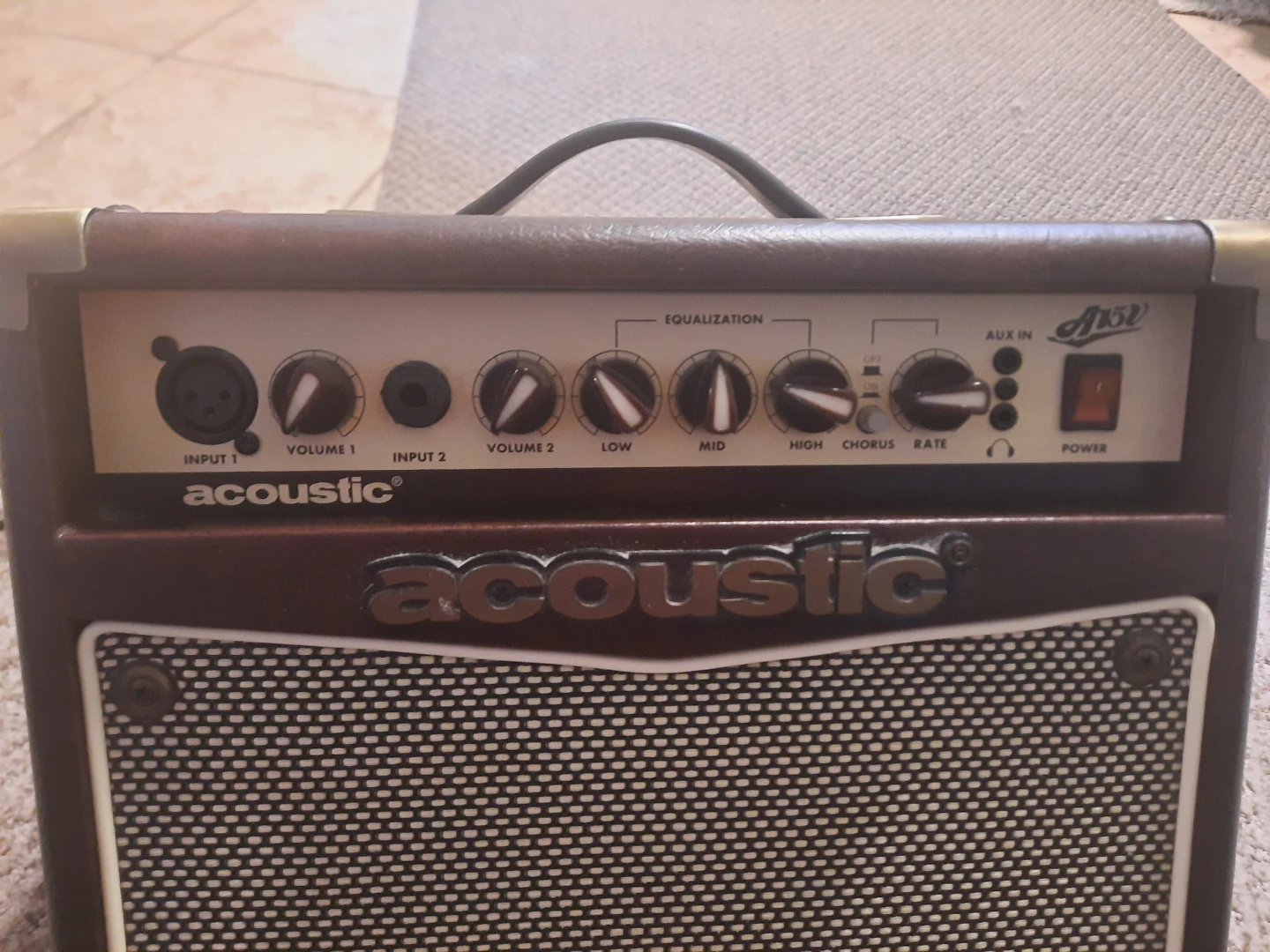 Acoustic A15V 15W Guitar Combo  wedge Amp - photo 3
