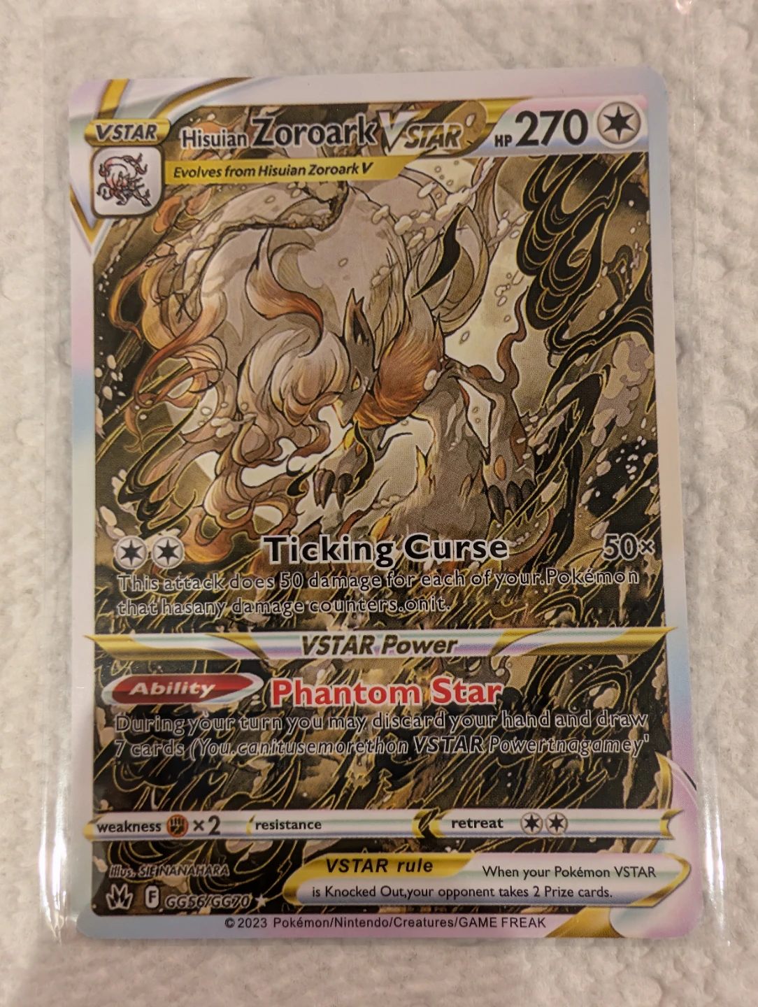 Hisuian Zoroark VSTAR  - SWSH : Crown Zenith Galarian Gallery - photo 4