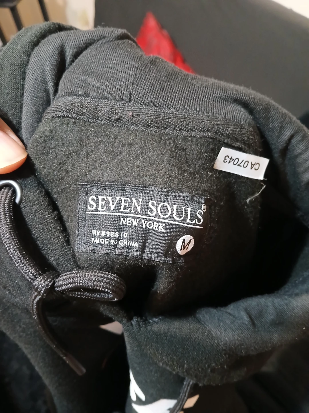 Unisex M Black Hoodie with inspirational message - photo 2