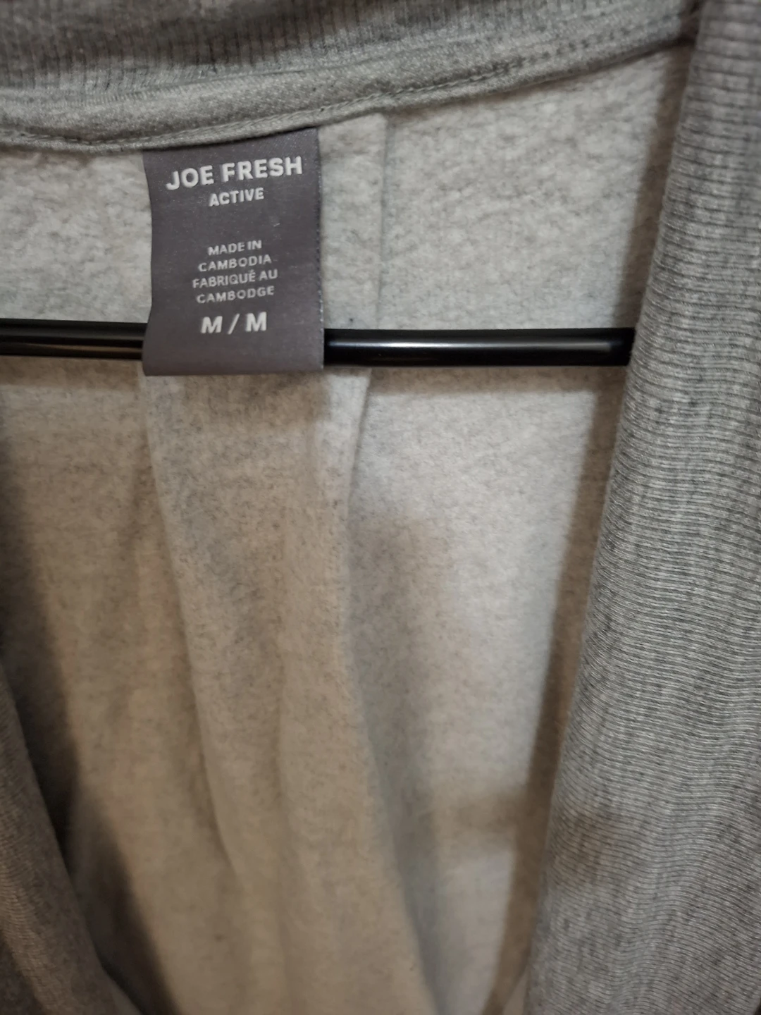 Joe Fresh Active Grey Cardigan Sweater  M - photo 2