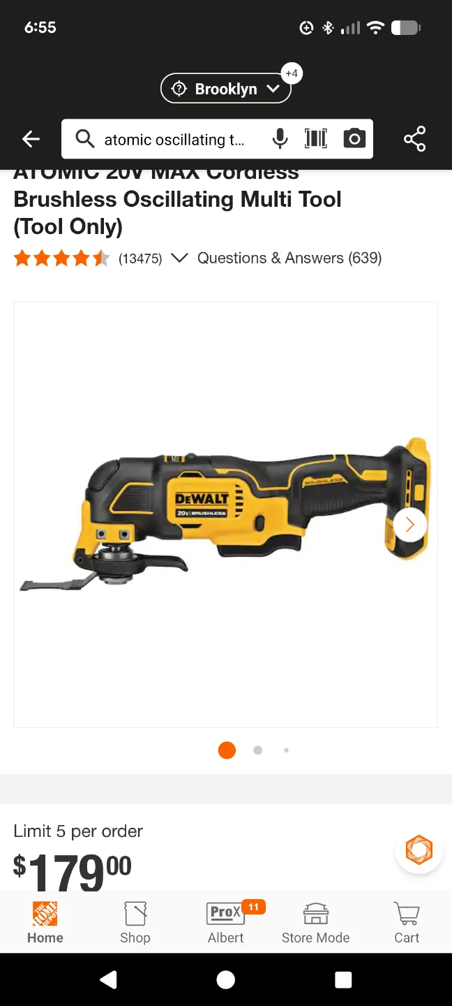 20V Max DeWalt ATOMIC Brushless Oscillating Multi-tool - photo 2