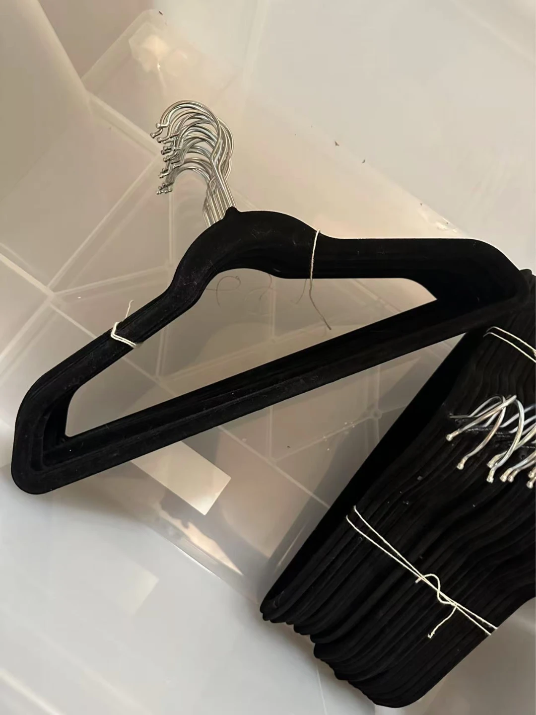 Velvet Suit Hangers - 30-Pack, Black - photo 2