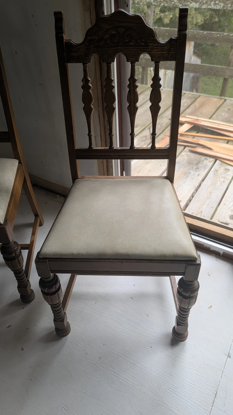 Wooden Dining Table with Chairs