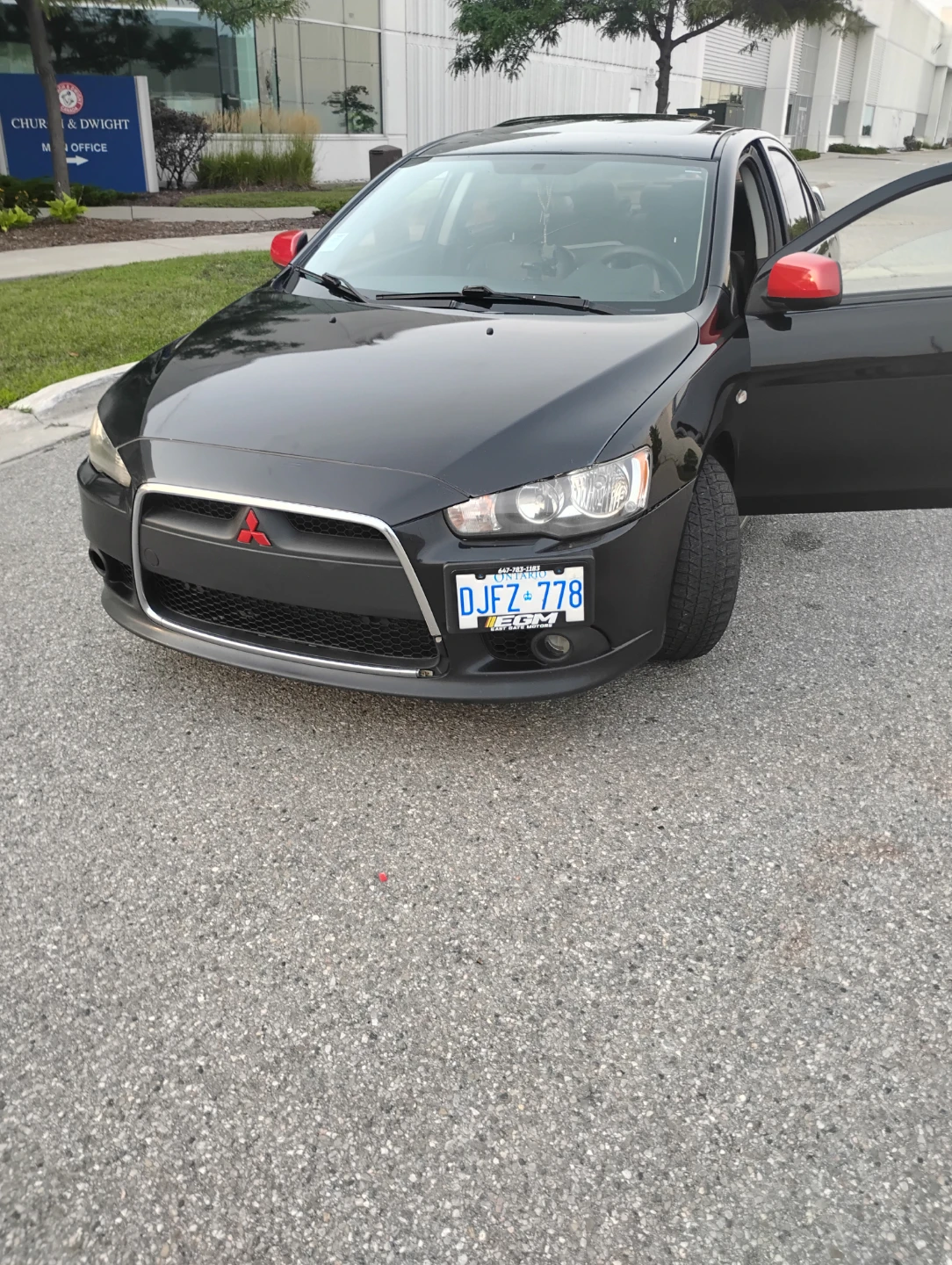 Black Mitsubishi Lancer 2014 with spoiler - photo 4