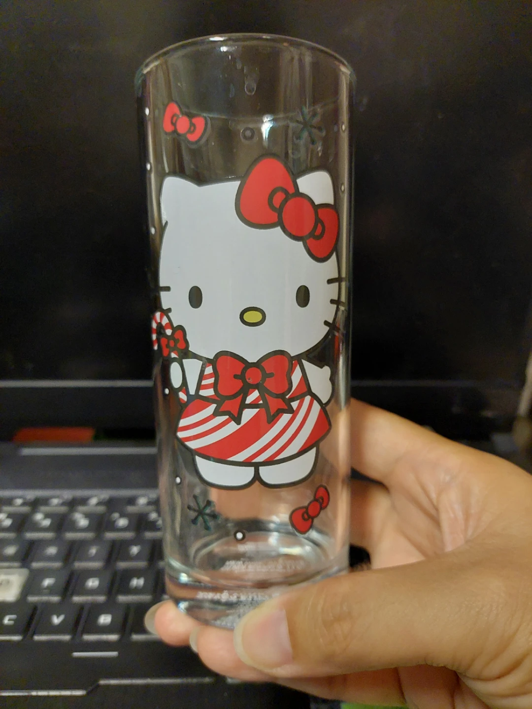 Xmas Hello Kitty Glass - 10 oz