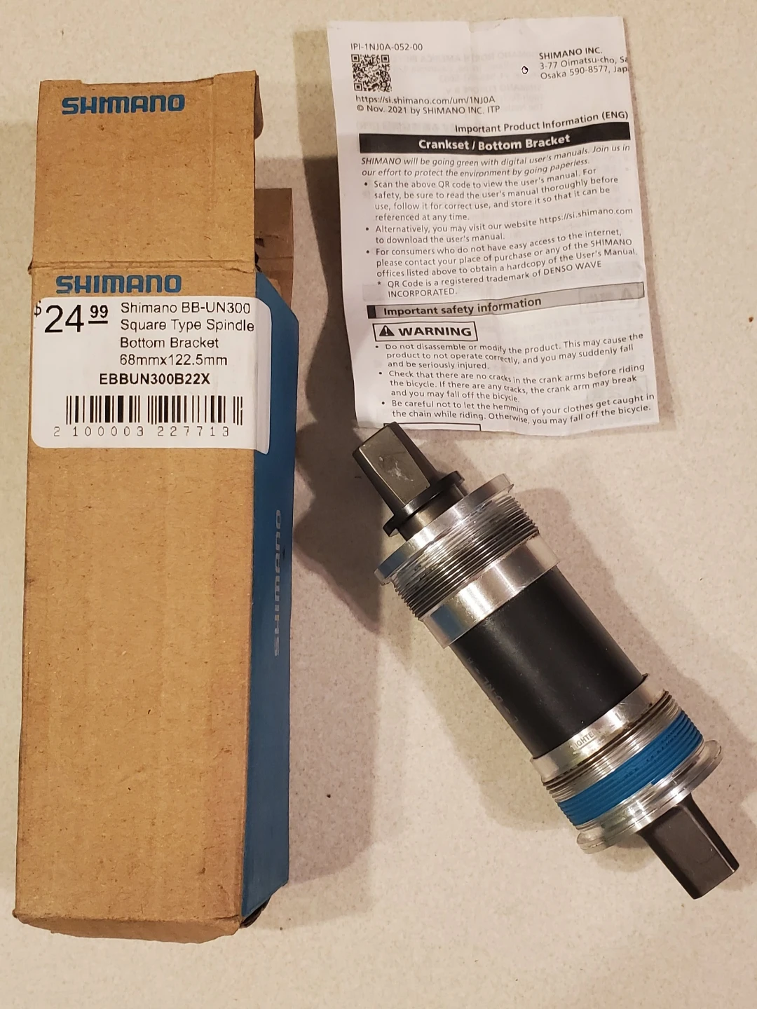 Shimano BB-UN300 Square Type Bottom Bracket