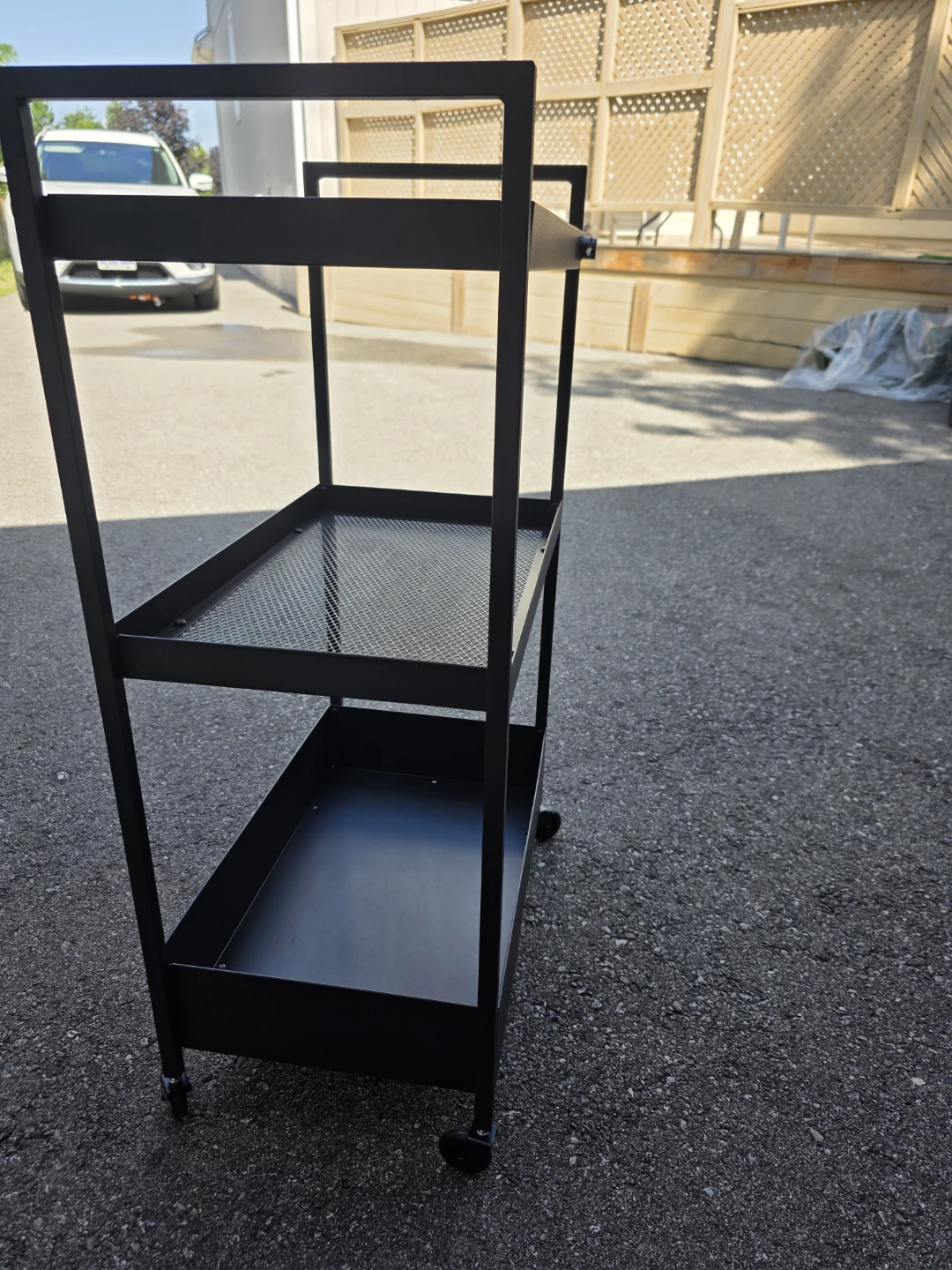 Black 3-Tier Utility Cart - photo 4