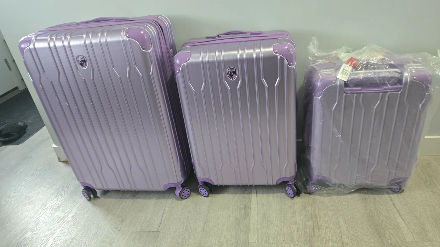 Purple Luggage Set 3 piece