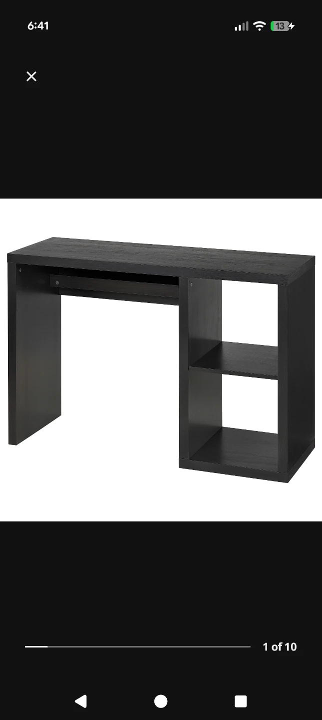 IKEA MICKE Desk with side storage