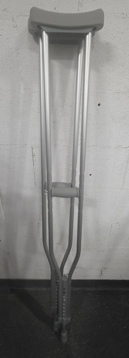 Adult Aluminum Crutches - Adjustable & Lightweight