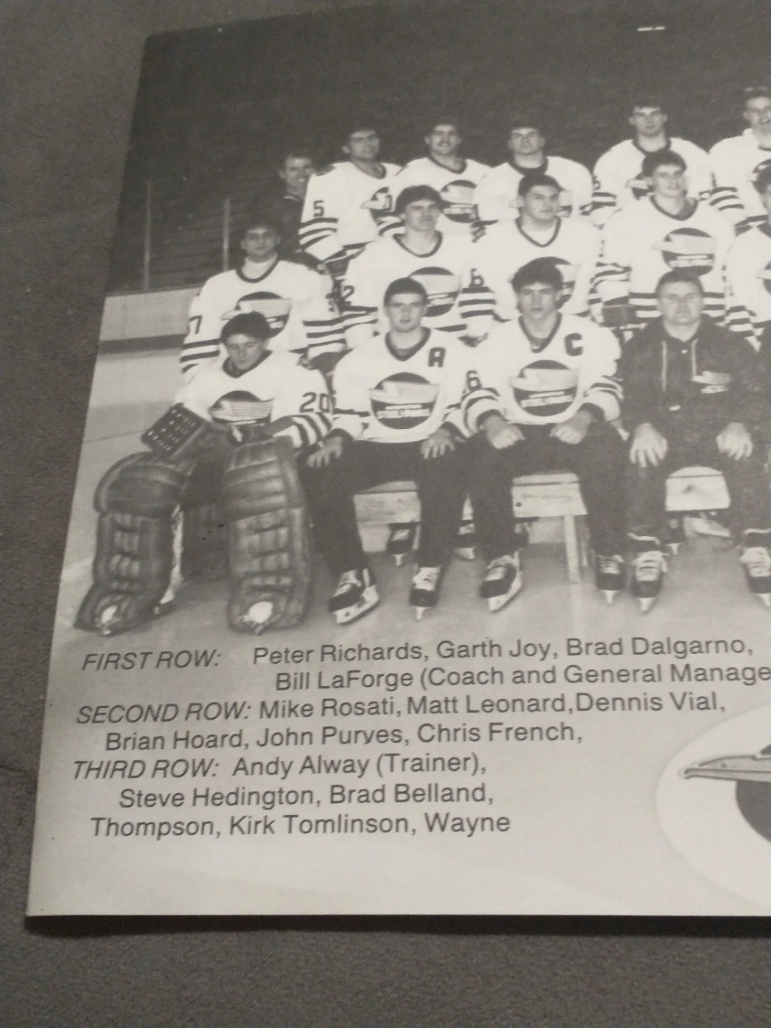 1986-1987 OHL Defunct Hamilton Steelhawks Hockey Team Photo - photo 3