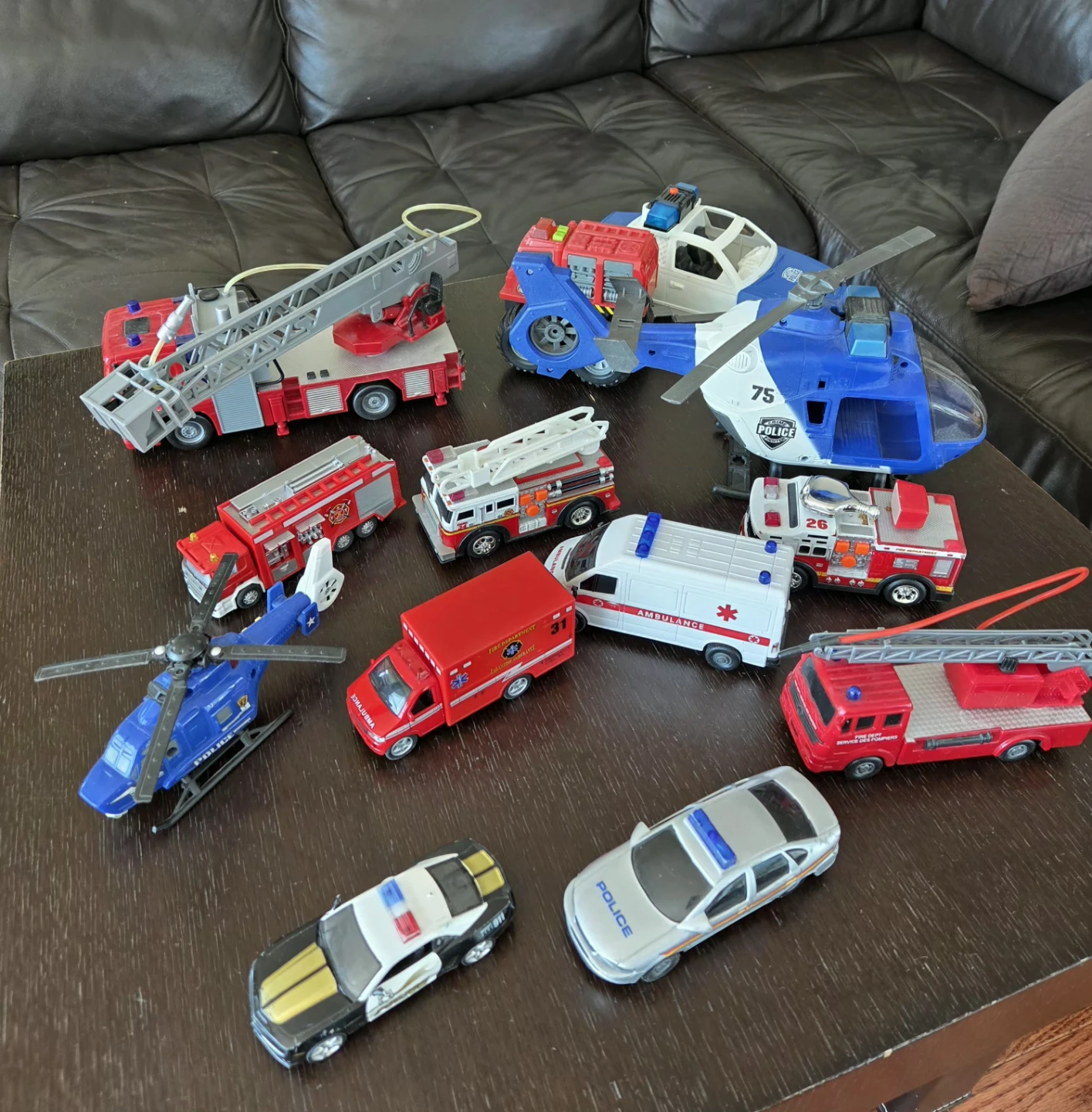Toy Emergency Vehicles Lot