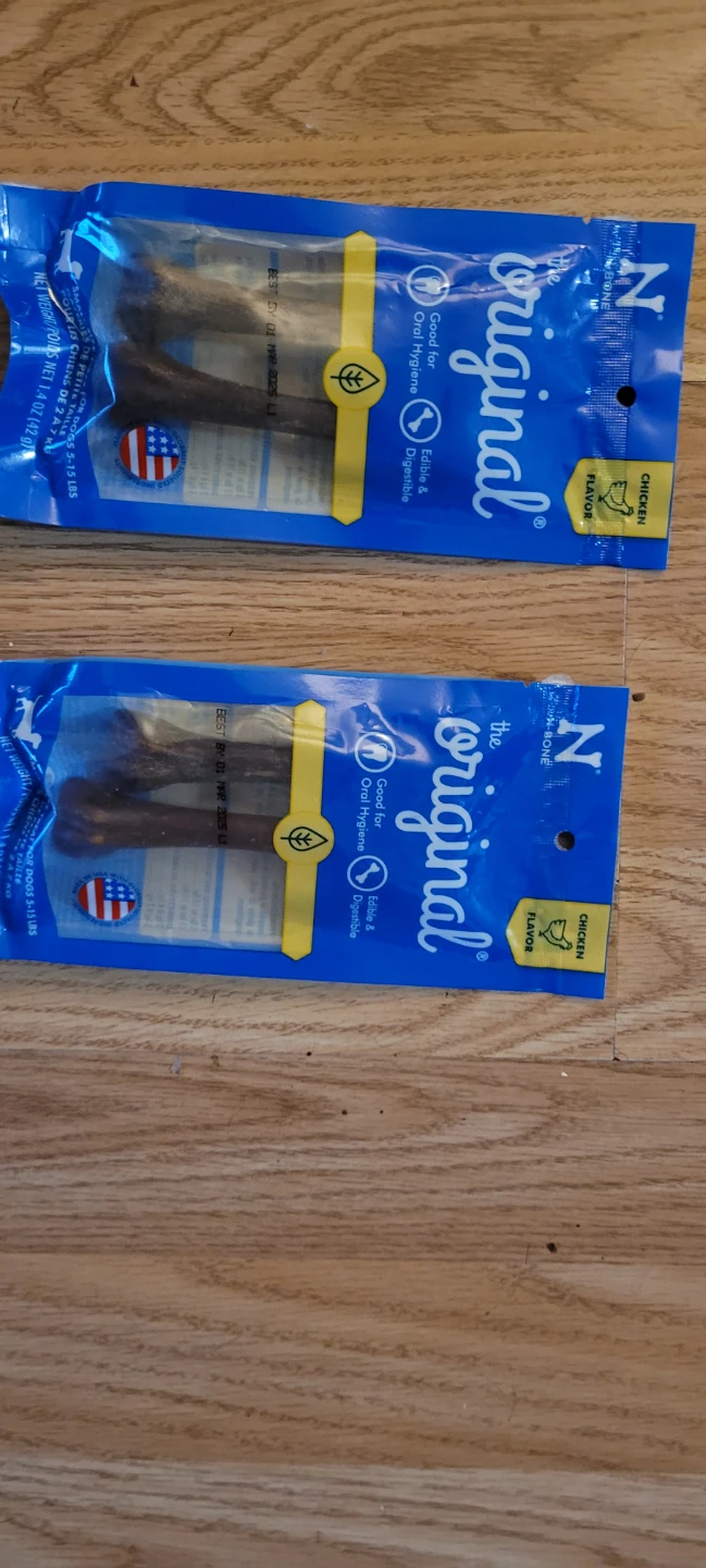 2 Packs of N-Bone The Original Chicken Dental Chews