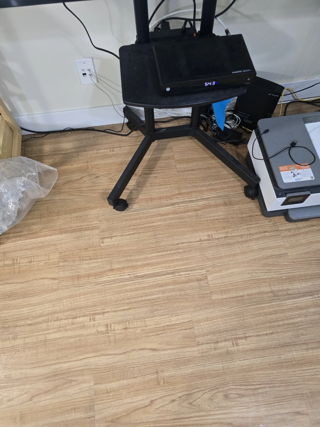 Roling TV Stand with Wheels with power outlet - photo 3