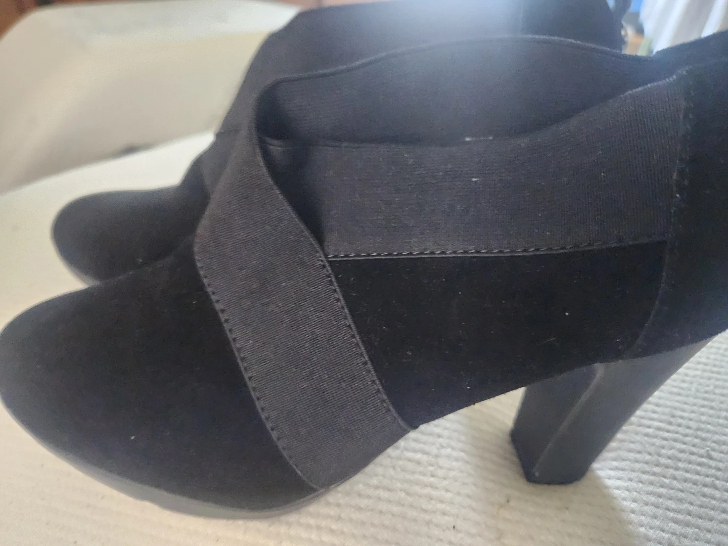 AK Sport Black Suede Ankle Boots