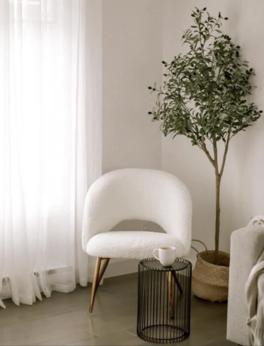 2 Matching Elegant Lara Faux Shearling Accent Chairs