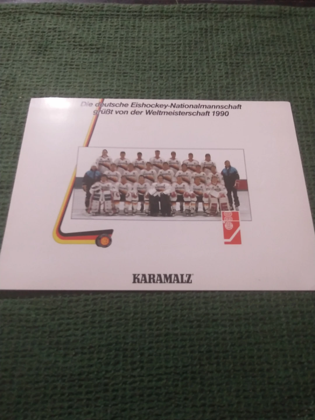 1990 Germany Hockey World Championships Team Postcard - photo 2