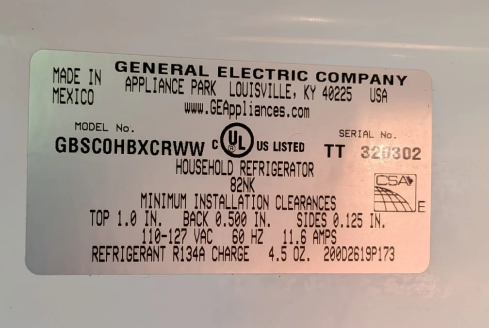GE Household Refrigerator GBSCOHBXRWWW - photo 2
