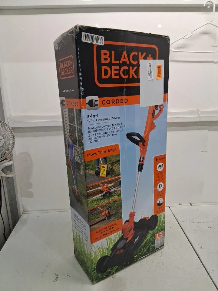 BLACK+DECKER 3-in-1 String Trimmer/Edger & Lawn Mower