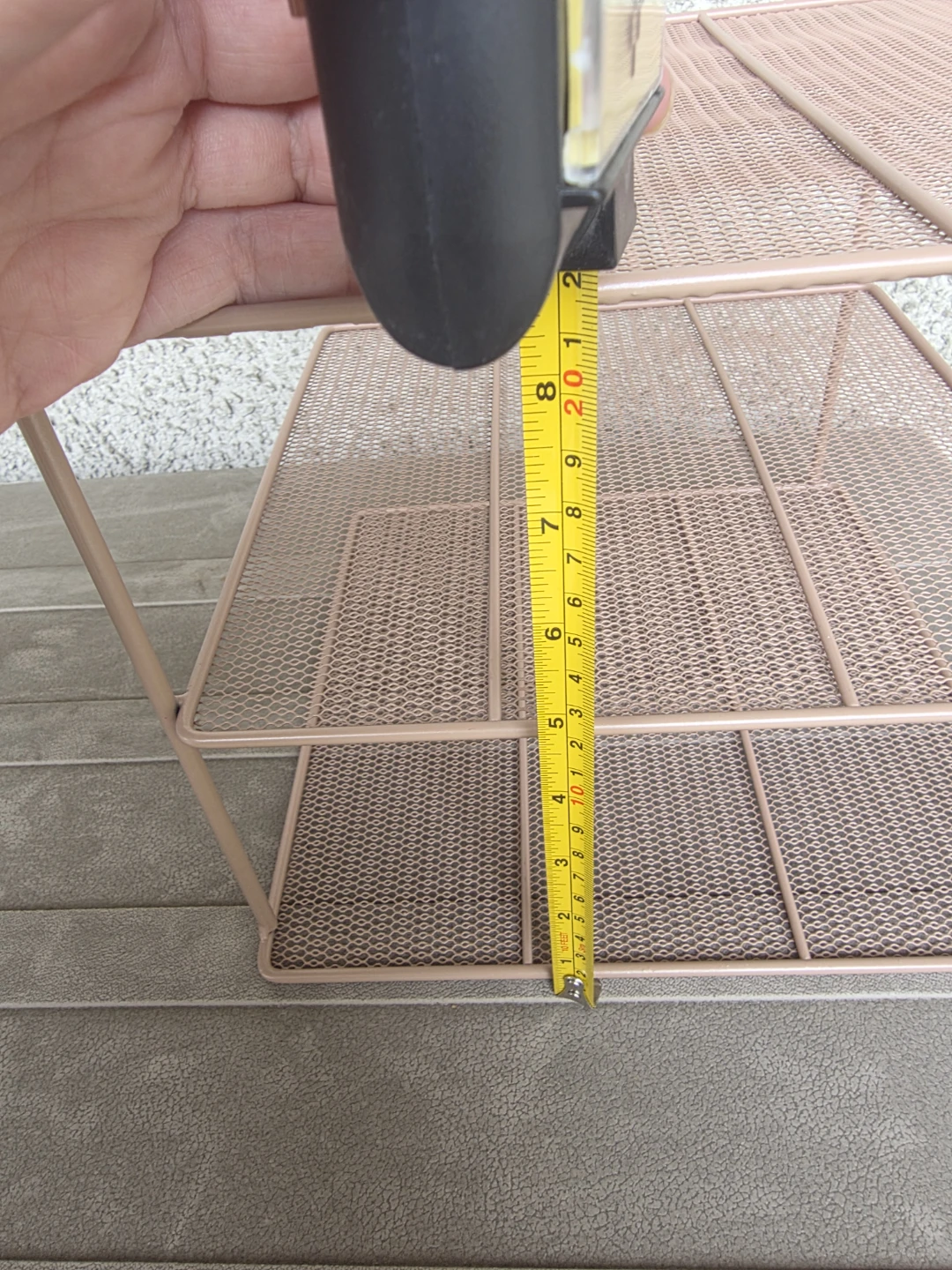 Pink Mesh 3-Tier Shelf Unit - photo 3