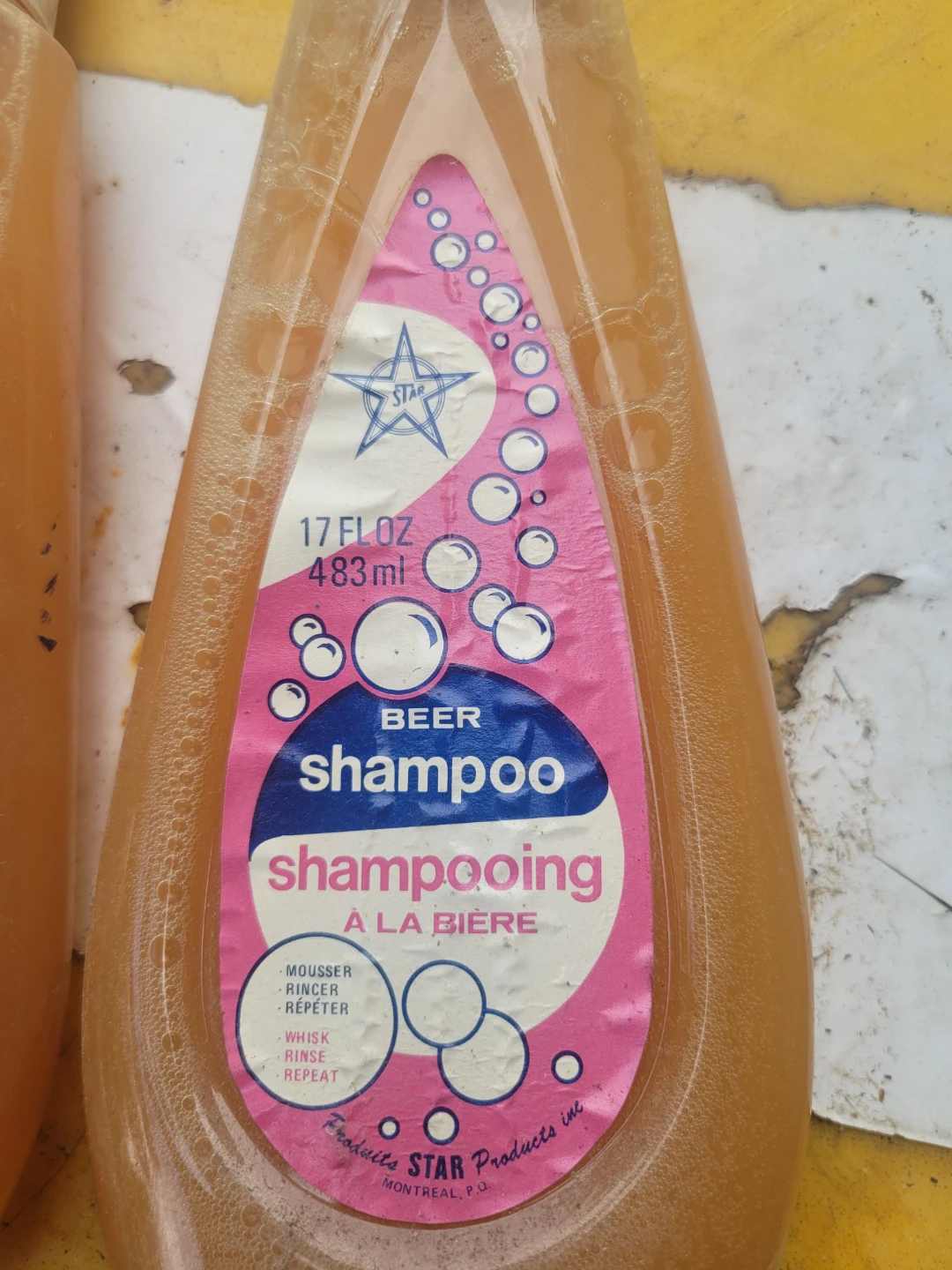 Lot of 3 New bottle of Vintage Star Products Beer Shampoo - photo 2