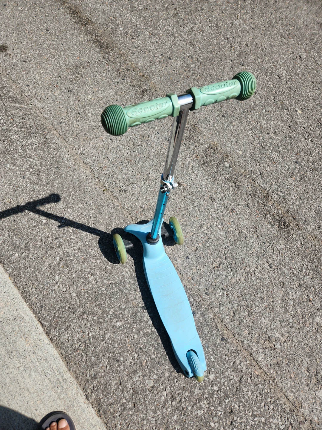 Blue 3-Wheel Scooter