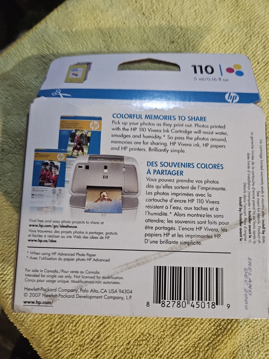 HP 110 Tri-color Original Ink Cartridge - photo 4
