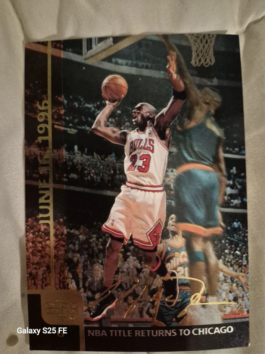 1996 Upper Deck Michael Jordan NBA Finals Card