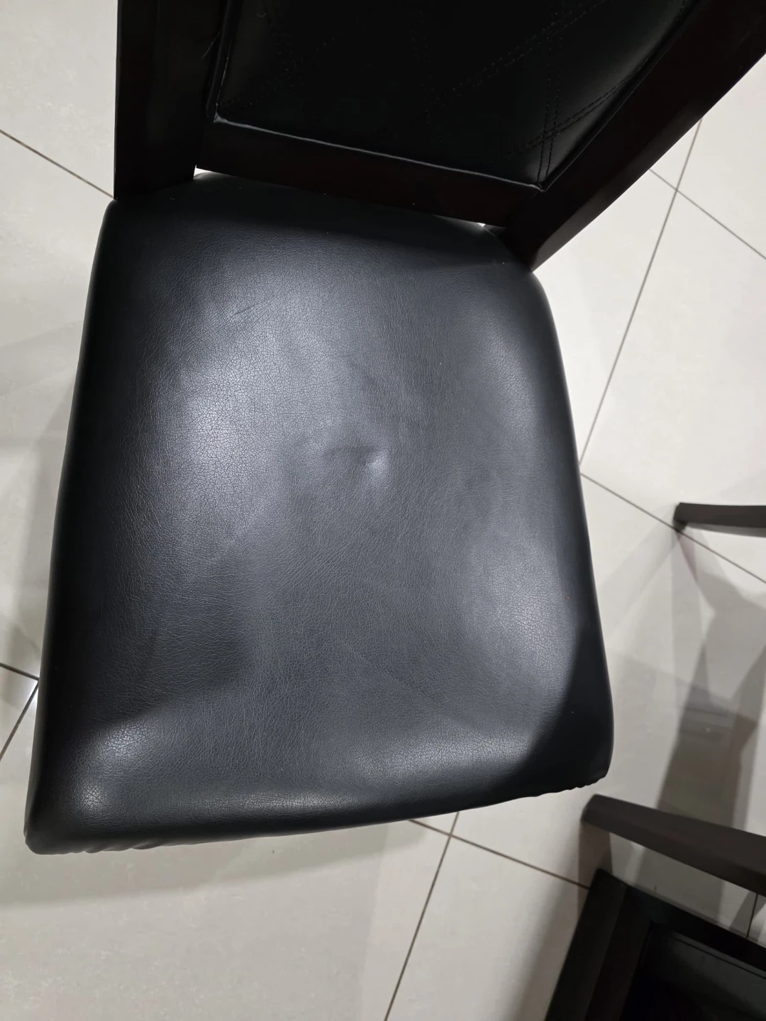 Dark Wood Dining Table and Chairs Set