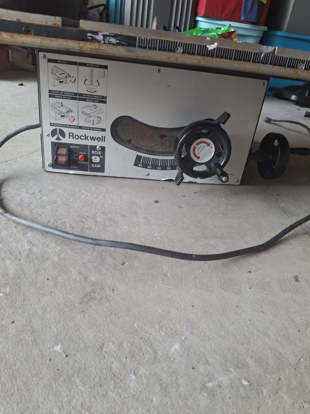 Rockwell 9" Table Saw - photo 2