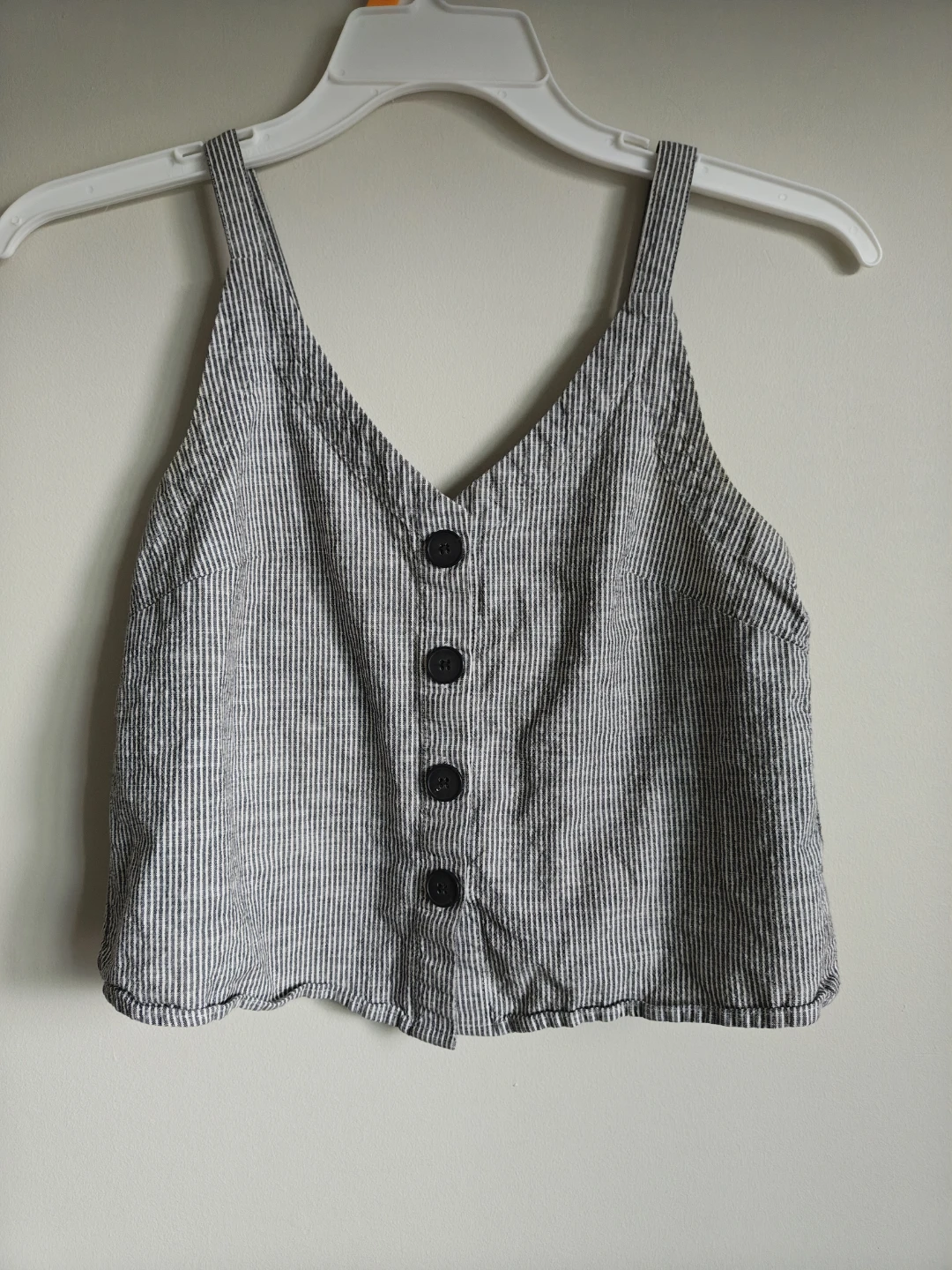 Frank And Oak Striped Button-Up Tank Top - photo 3